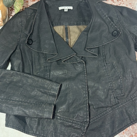 Cabi block coated linen jacket - Picture 5 of 7